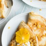 flat-lay photography of pancake with icing